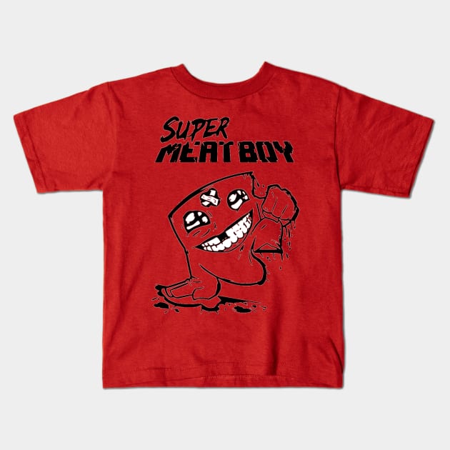 Super Meat Boy Kids T-Shirt by OtakuPapercraft